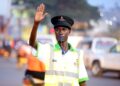 KCCA enforcement officers supervise traffic operations within Kampala’s Central Business District.