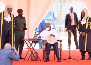 President Yoweri Museveni after delivering the 2026 State of the Nation Address at Kololo Ceremonial Grounds on Thursday.