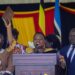 Prime Minister Robinah Nabbanja takes the oath of office during the swearing-in ceremony at State House, Entebbe
