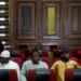 Five men stood trial, but only four were sentenced after one was acquitted.