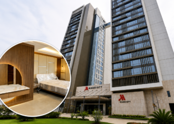 Luxury rooms inside the newly constructed Marriott-branded twin tower hotel in Nsambya, a project government officials say is being supported to boost Uganda’s high-end tourism sector.