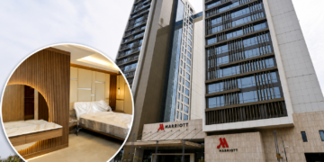 Luxury rooms inside the newly constructed Marriott-branded twin tower hotel in Nsambya, a project government officials say is being supported to boost Uganda’s high-end tourism sector.