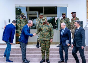 Gen. Muhoozi meeting Turkish delegation firm.