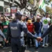 Heavy security personnel monitor coordinated anti-migrant protests taking place across South Africa, as demonstrators march in cities nationwide.