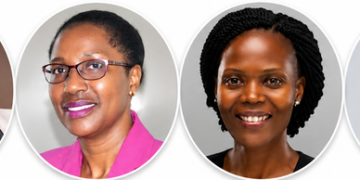 L–R: Outgoing ERA Chief Executive Officer, Eng. Ziria Tibalwa Waako; Director and Administration, Safina Naggayi; Director, Technical Regulation, Eng. Judith Nayiga; and Secretary to the Authority, Steven Mwandha.