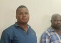 Boniface Kayongo and Hamza Kiseeka apperaing before Mukono grade one magistrate Omwong Gerlad