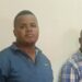 Boniface Kayongo and Hamza Kiseeka apperaing before Mukono grade one magistrate Omwong Gerlad