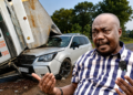Former Masaka NRM Chairperson Peter Senkungu survived a road crash along Kidda Road near Konoweka School and Hill Road in Masaka City.