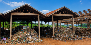 Katikolo Composite Centre, where municipal solid waste is sorted and processed, serving as a key waste management facility for Mukono Municipality.