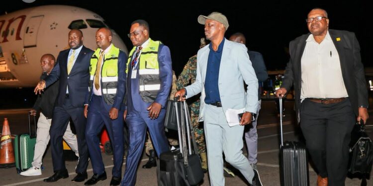 273 Ugandans Return Home in First Government Evacuation Flight from South Africa