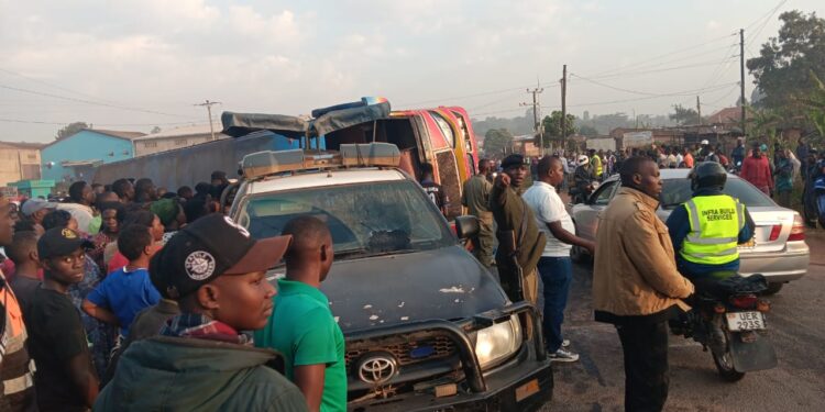 Several Injured After Bus Collides With Train in Mukono