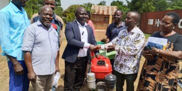 Kayunga Farmers Receive Beehives, Silage Machine Under Presidential Agriculture Grant
