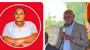 Betty Nabankema Ssekibuule, a candidate for Secretary for Women in Nsambwe A, Mukono Central Division, also Justice Simon Byabakama