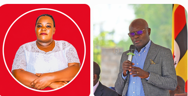 Betty Nabankema Ssekibuule, a candidate for Secretary for Women in Nsambwe A, Mukono Central Division, also Justice Simon Byabakama