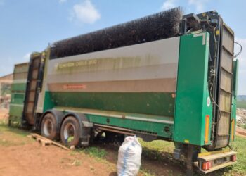 UGX600 Million Komptech Waste Machine Lies Idle As Mukono Struggles With Mounting Garbage