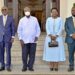 Ministers poses for a photo with President Yoweri Museveni after taking the oath of office at State House, Entebbe.