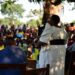 Minister for the Presidency, Babirye Milly Babalanda, speaks to residents during a Parish Development Model (PDM) assessment tour in Buyende District.