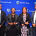 (L-R) Stanbic Bank's Ali Lwanga Head Sales, Syliva Atuhairwe Head Distribution, Yvonne Namutosi Manager Digital and E-Commerce and Dogo Singh Manager Insurance.JPG