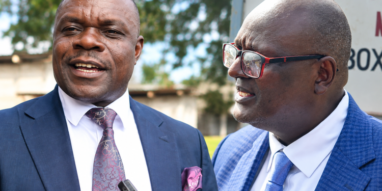 MP Tebandeke and Kiiza, the petitioner.