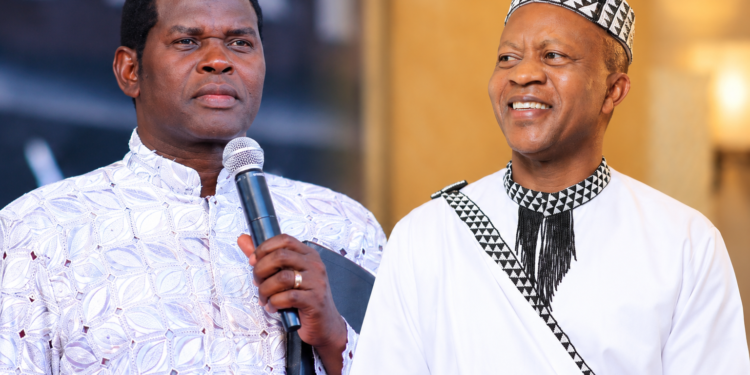Pastor Robert Kayanja and Frank Gashumba