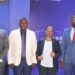 From left to right Stanbic's Executive Head of Business and Commercial Banking, Tunde Thorpe, Sam Kuloba, Stanbic's Melisa Nyakwera, and Hassan Nkuutu, during the Business Forum in Mbale on Tuesday
