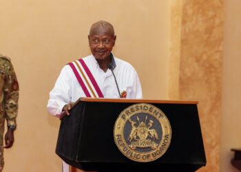 President Yoweri Museveni addresses the virtual celebrations to mark Uganda’s 64th Independence Day at State House, Entebbe.
