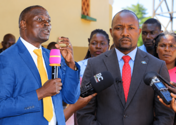 Minister Kyofatogabye and Mayanja