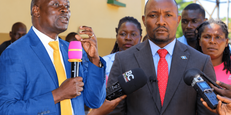 Minister Kyofatogabye and Mayanja